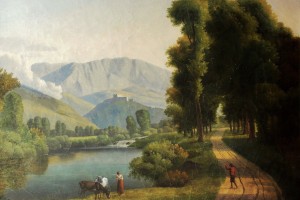 Alexandre Hyainthe Dunouy tableau neo classique paysage Italie Abruzzes vallée du Liri (2)