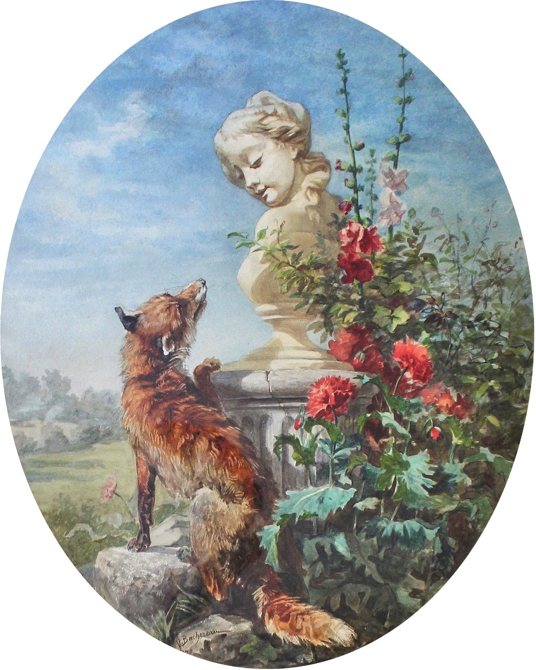 Bachereau Victor Le Renard et le buste