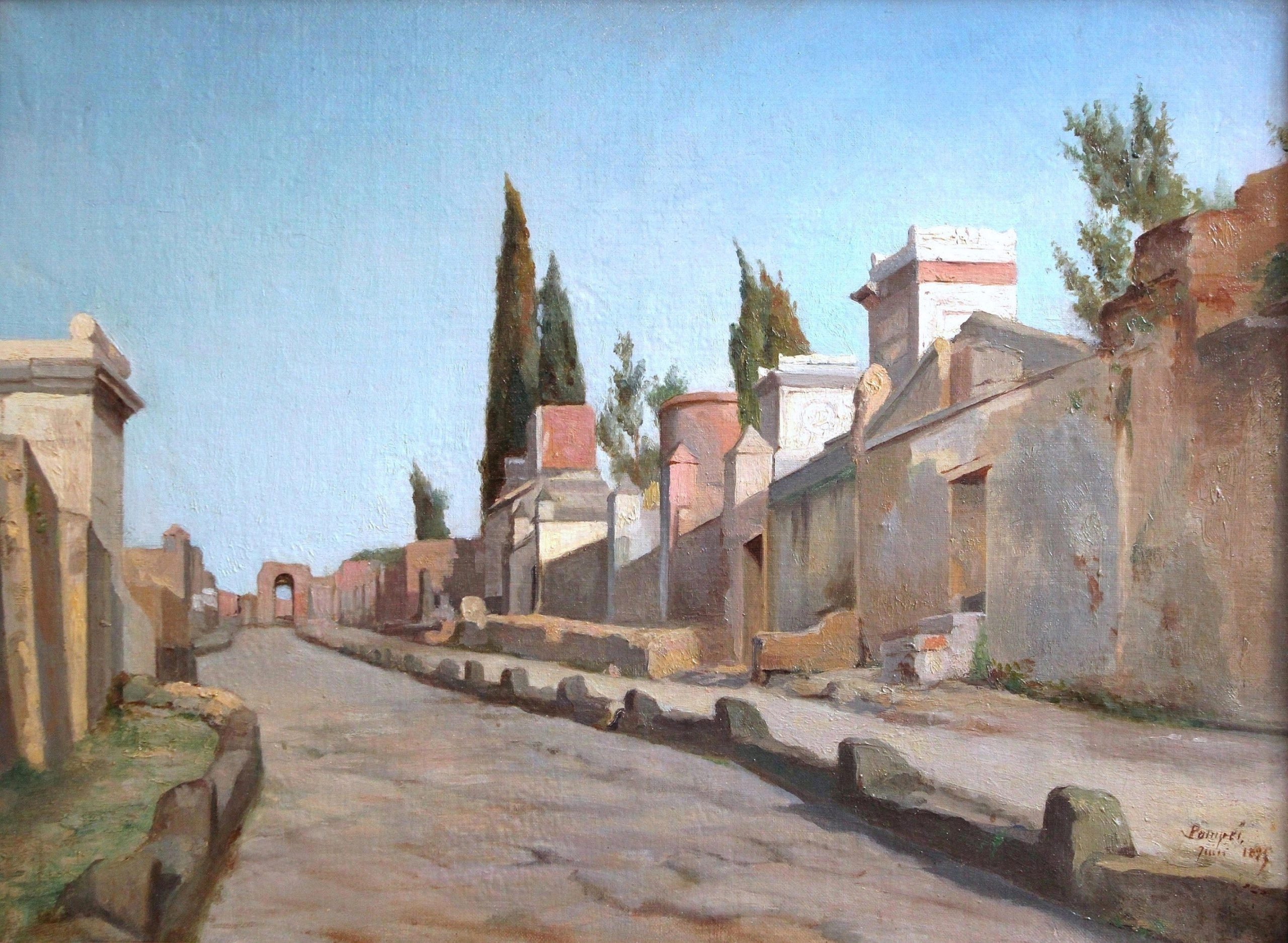 Schreiber Charles Baptiste Pompei Voie des tombeaux