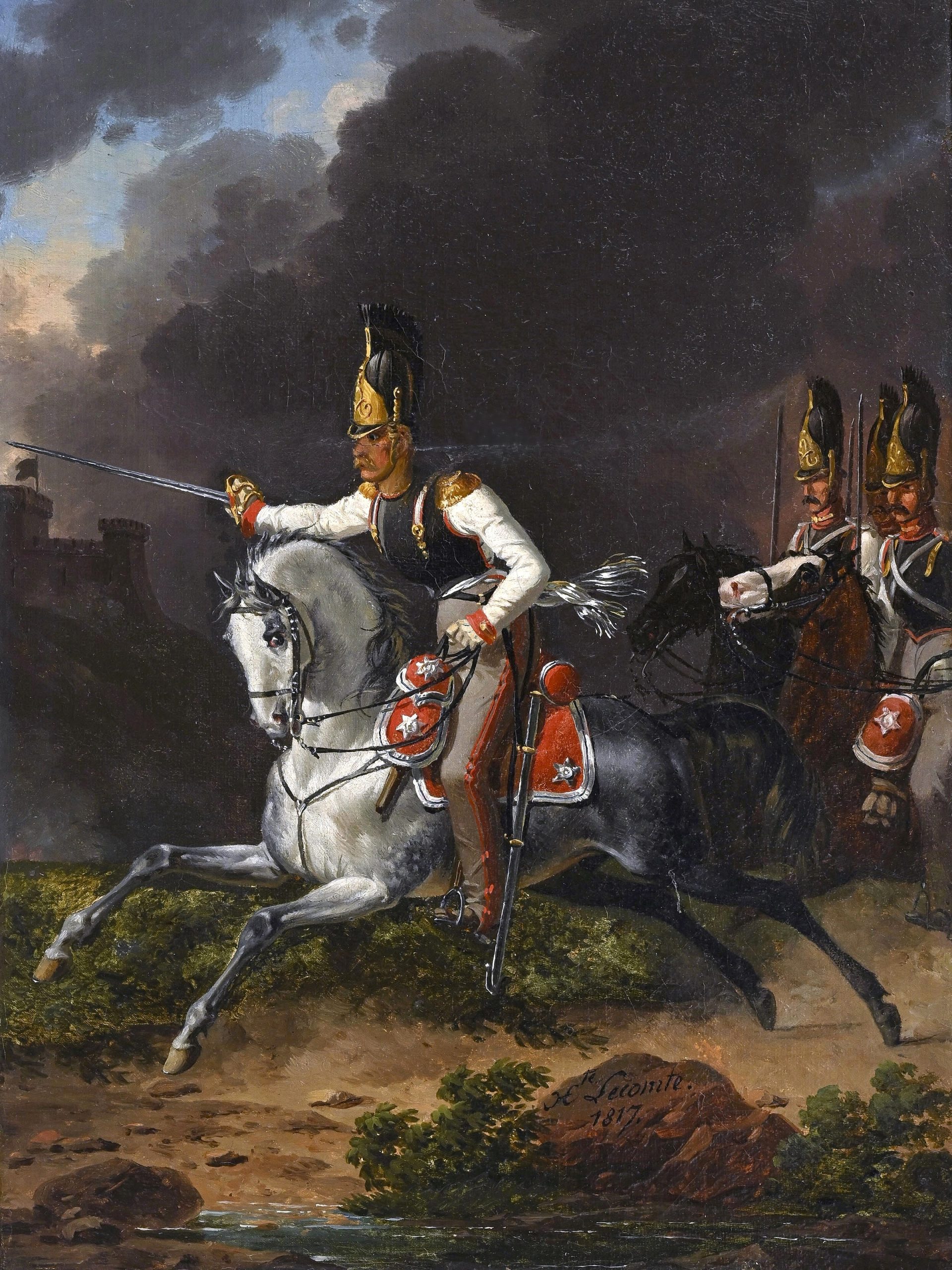 Hippolyte Lecomte Colonel de cuirassiers russes premier empire