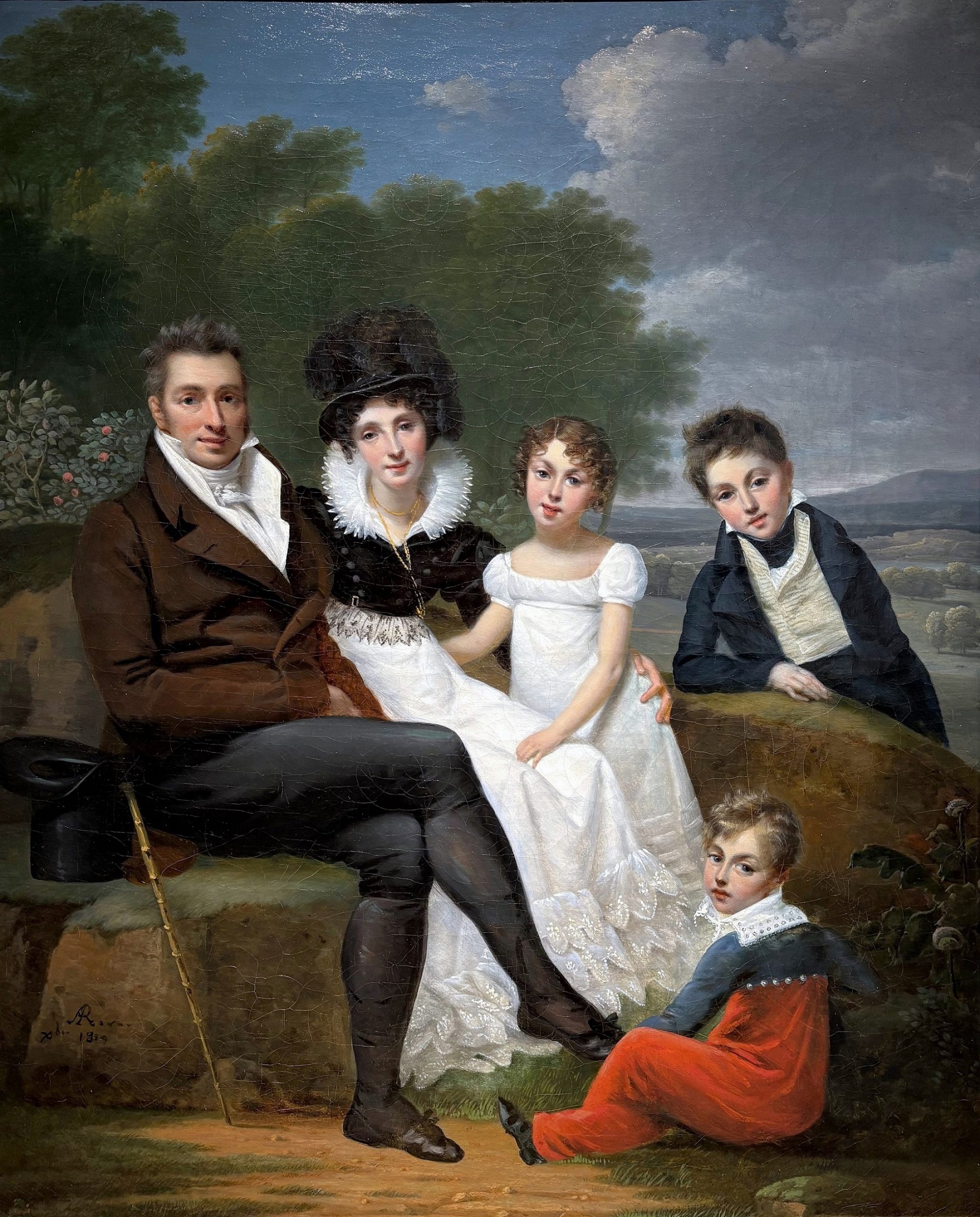 Ange René Ravault portrait famille Montargis r