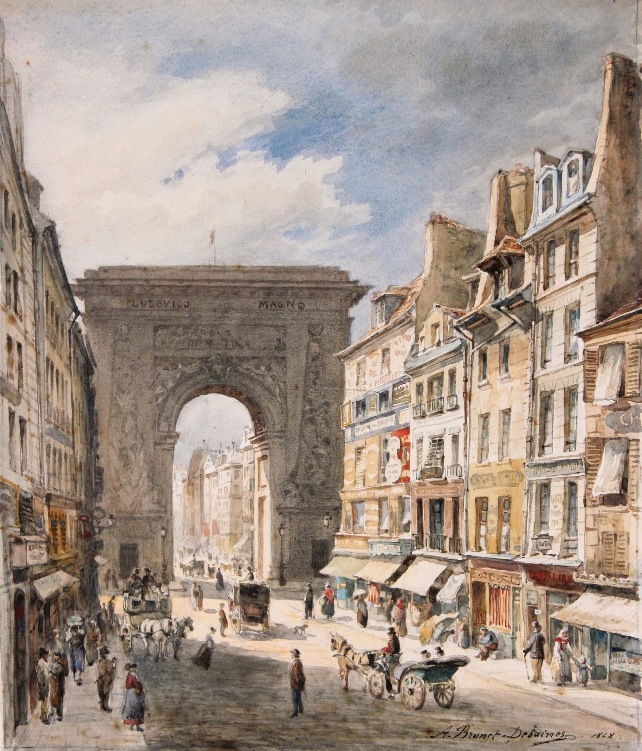 Faubourg Saint Denis Brunet Debaines r